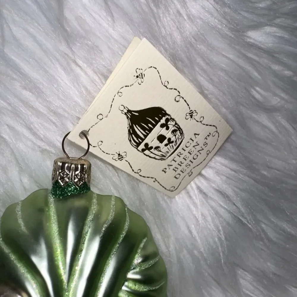 Patricia Breen Advent Santa Roman Numerals Pink Christmas Tree‎ Holiday Ornament